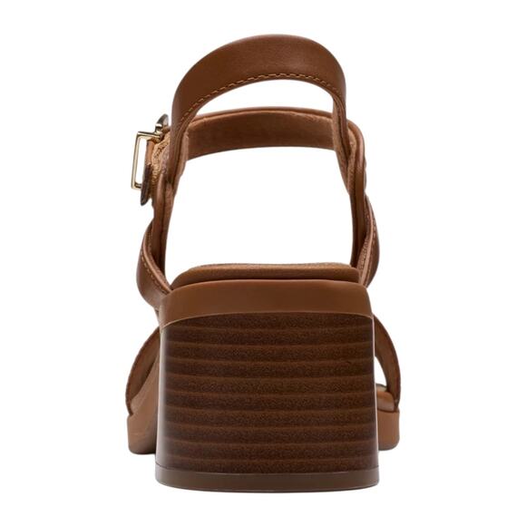 Clarks Women's Jaylan Ray Buckles Leather Sandals Tan Size 11 - Picture 4 of 6